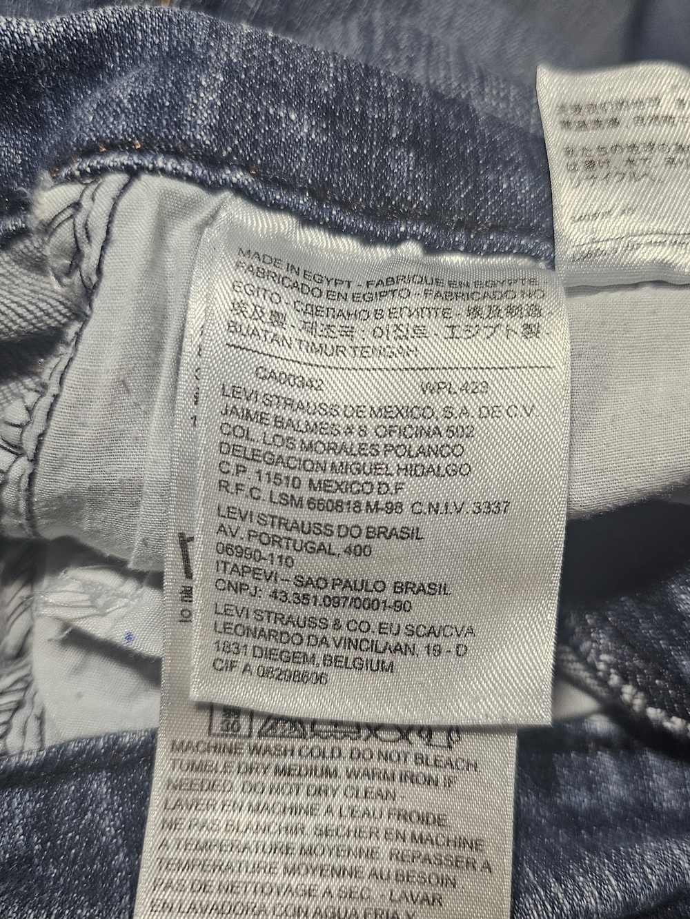 Levi's 515 Bootcut Jeans Women's Size 27x32 Blue Denim Stretch Pants Western - Picture 8 of 13